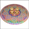 Rangoli Sticker + 2 Kamakshi Diyas - Click here to View more details about this Product